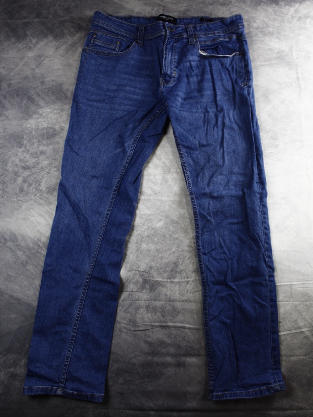 Kenneth Cole Slim Straight Dark Blue Jeans